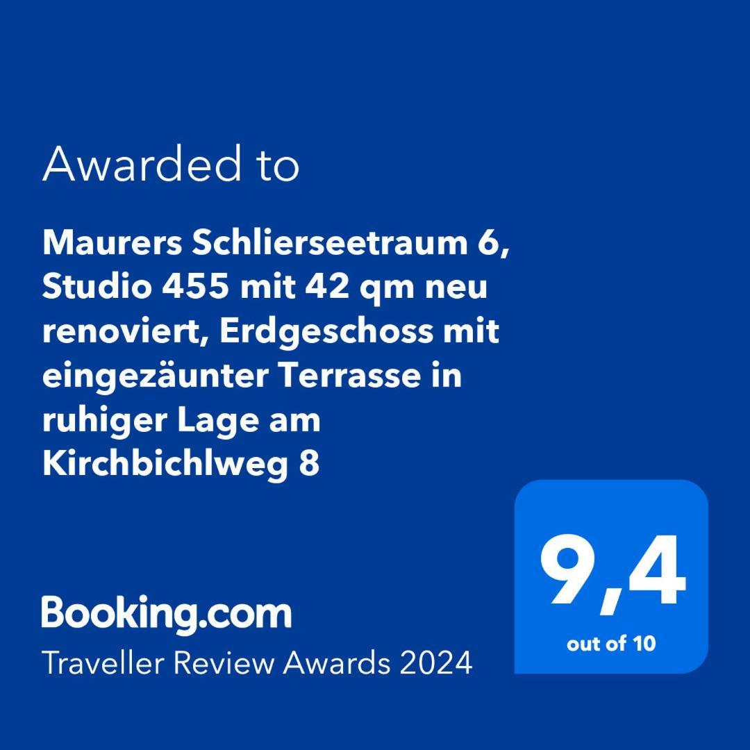 Maurers Schlierseetraum 6, Studio 455 Mit 42 Qm Neu Renoviert, Erdgeschoss Mit Eingezaeunter Terrasse In Ruhiger Lage Am Kirchbichlweg 8 Exterior photo